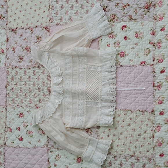 Loveshackfancy Tiana ruffle angel top blouse XS - Picture 13 of 16